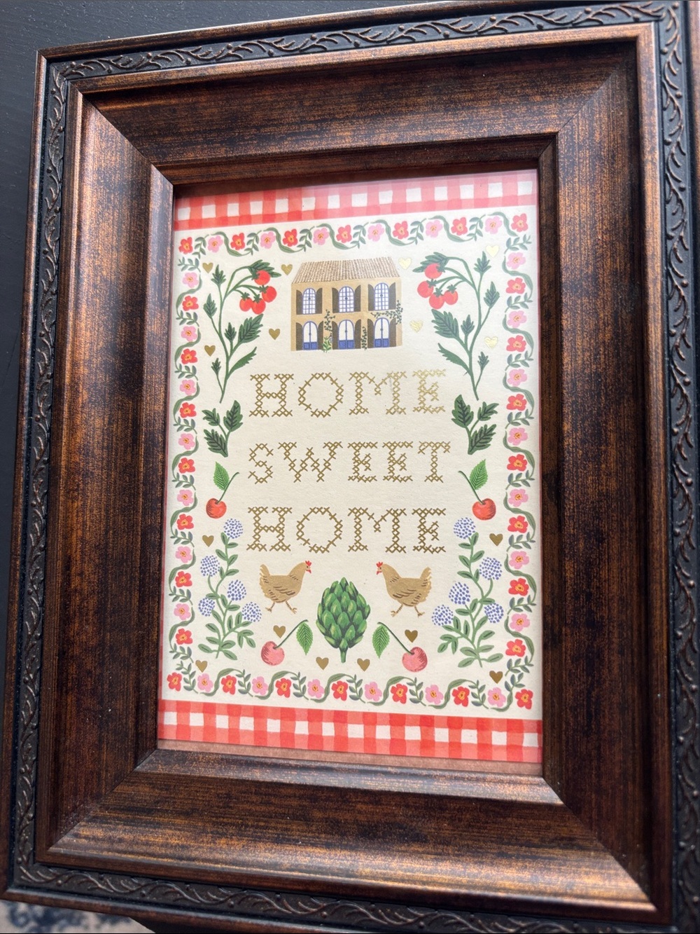 Vintage Style Framed Print